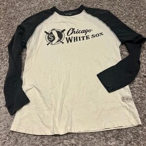 Red Jacket Chicago White Sox Raglan Long Sleeve Baseball T Shirt‎ medium